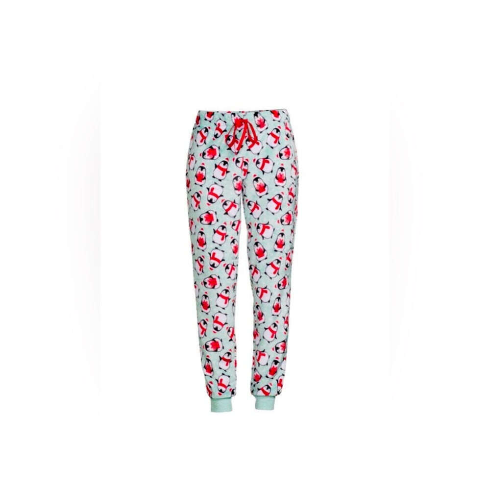 Christmas Penguin soft pajama pants; Secret Treasures.